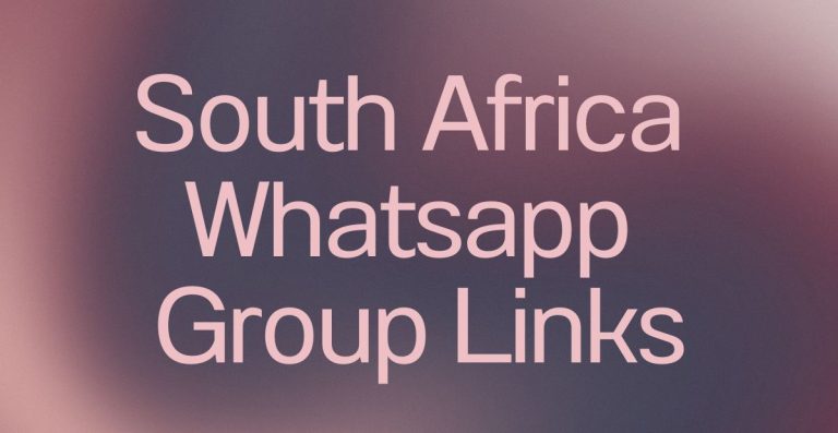 South Africa WhatsApp Group Links