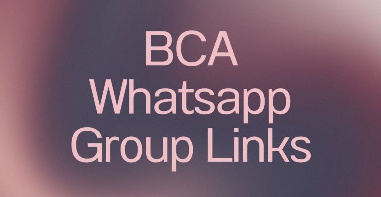 BCA WhatsApp Group Links