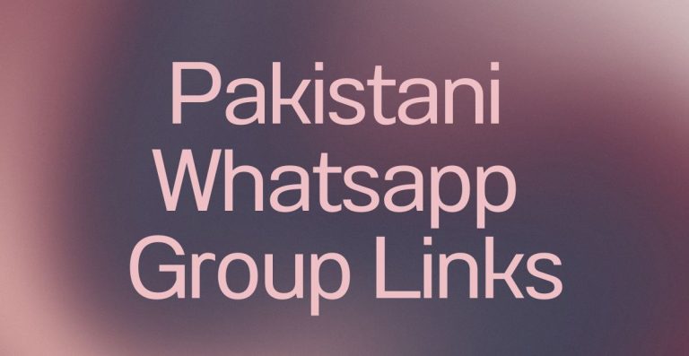 Pakistani WhatsApp Group Links