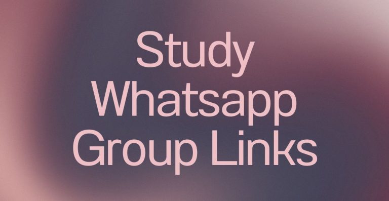 Study WhatsApp Group Links