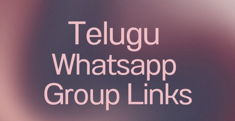 Telugu WhatsApp Group Links