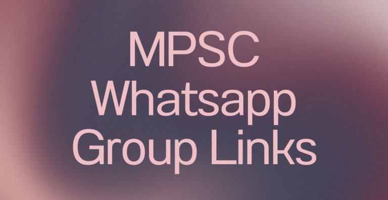 MPSC WhatsApp Group Links