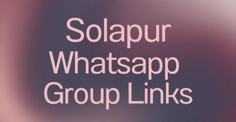 Solapur WhatsApp Group Links