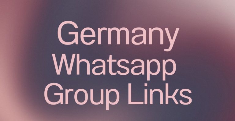 Germany WhatsApp Group Links