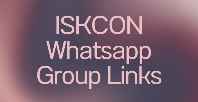 ISKCON WhatsApp Group Links