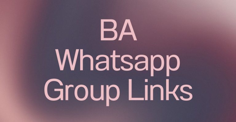 BA WhatsApp Group Links