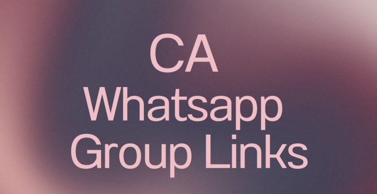 CA WhatsApp Group Links