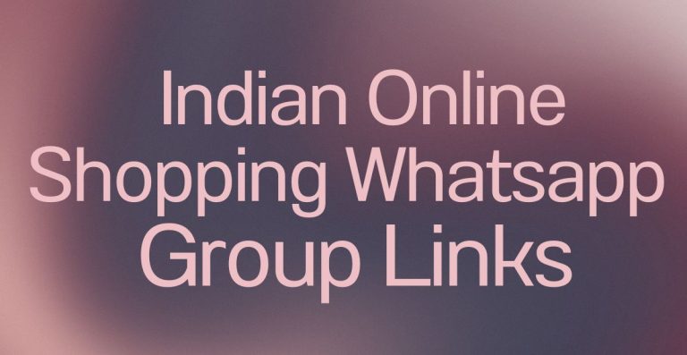 Indian Online Shopping WhatsApp Group Links