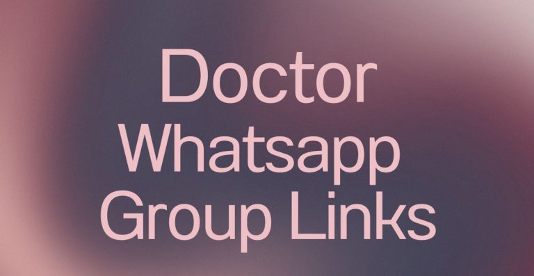 Doctor WhatsApp Group Links