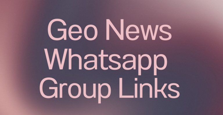 Geo News WhatsApp Group Links