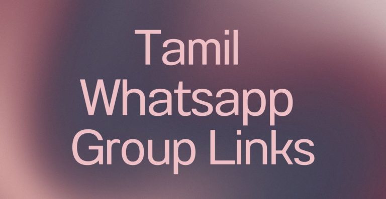 Tamil WhatsApp Group Links