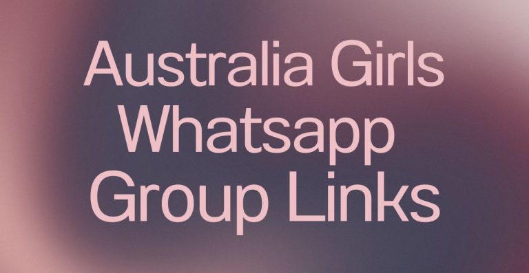 Australia Girls WhatsApp Group Links