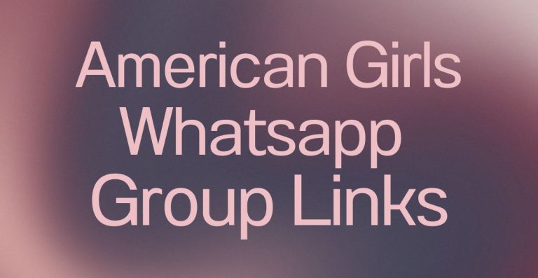 American Girls WhatsApp Group Links