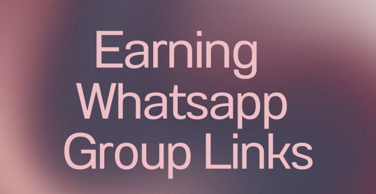 Earning WhatsApp Group Links