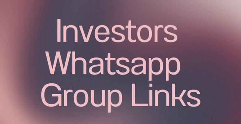 Investors WhatsApp Group Links