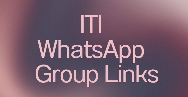 ITI WhatsApp Group Links