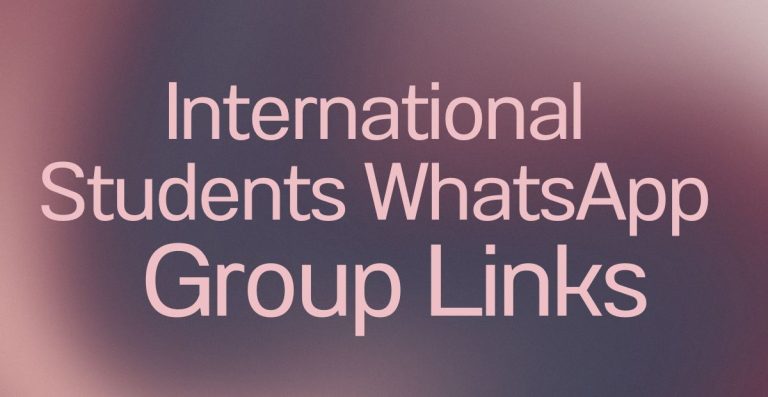 International Students WhatsApp Group Links