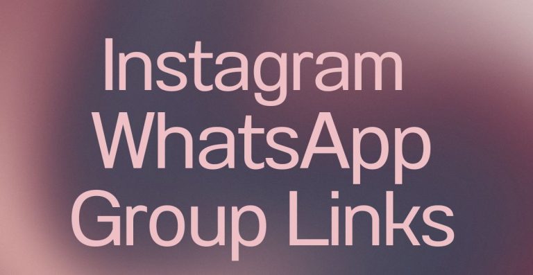 Instagram WhatsApp Group Links