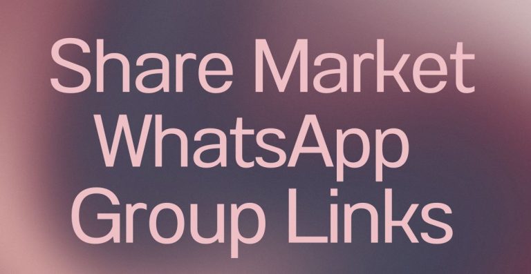 Share Market WhatsApp Group Links