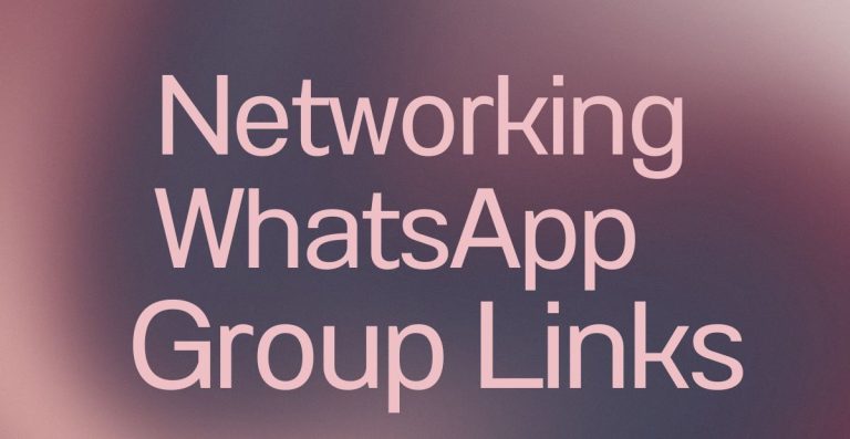 Networking WhatsApp Group Links