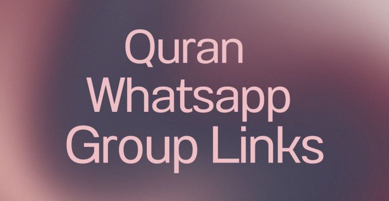 Quran WhatsApp Group Links