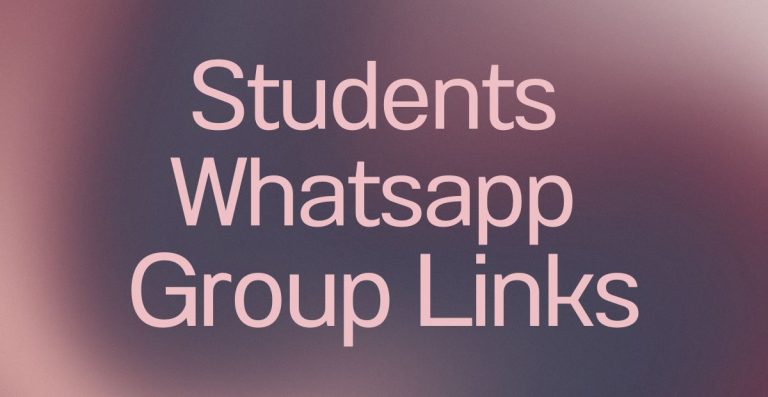 Students WhatsApp Group Links