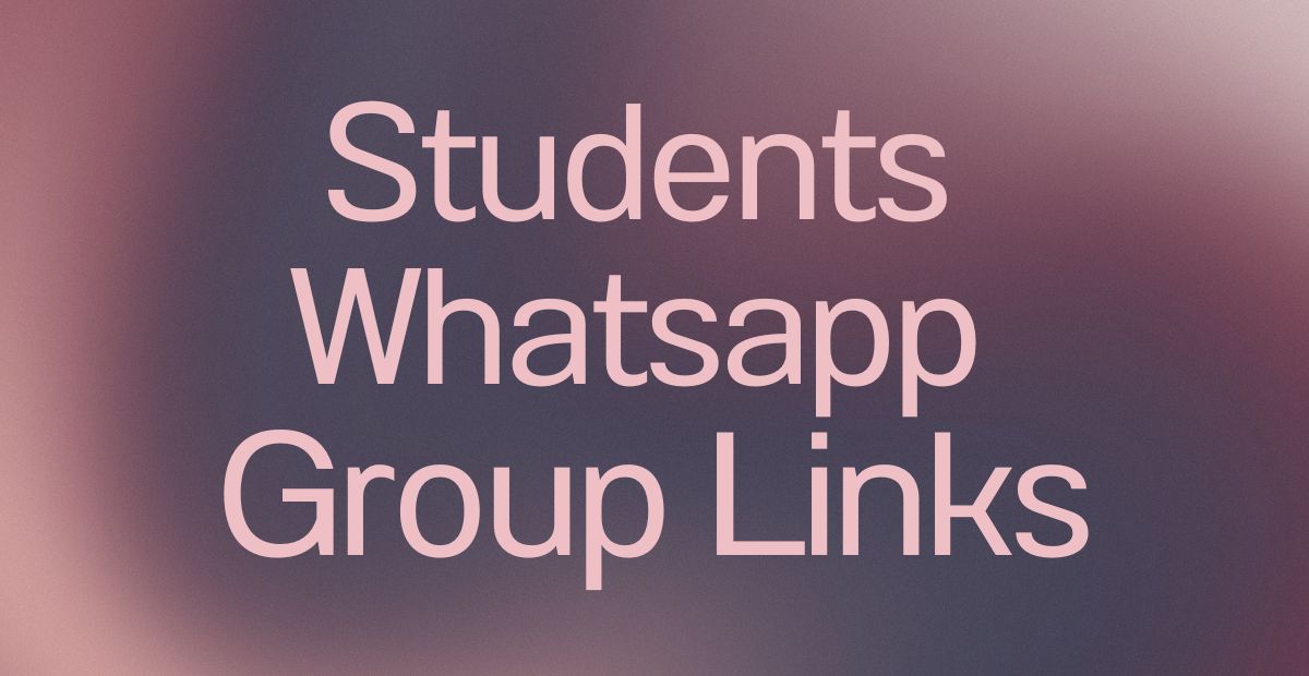 Students WhatsApp Group Links