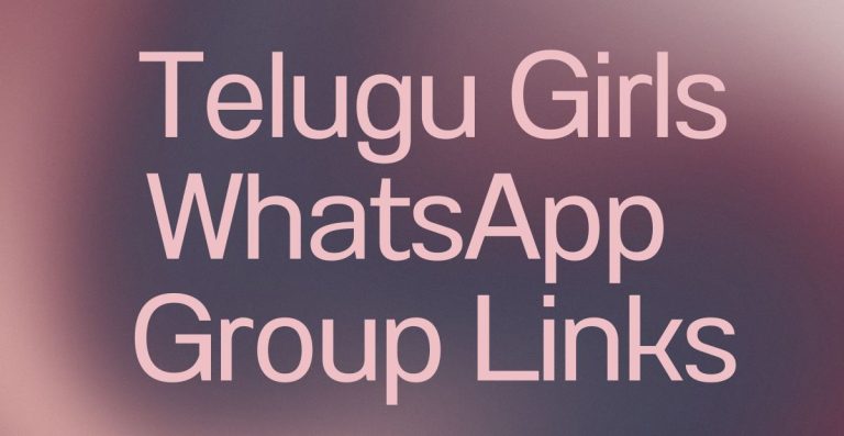 Telugu Girls WhatsApp Group Links