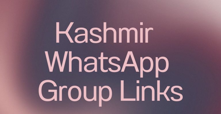 Kashmir WhatsApp Group Links