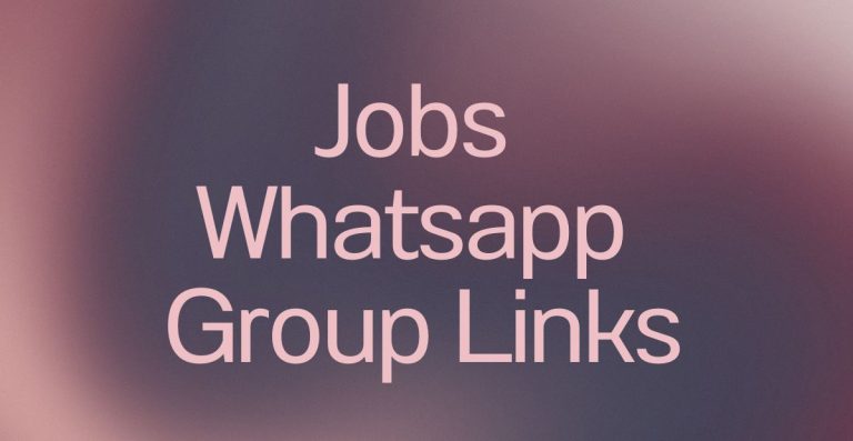 Jobs WhatsApp Group Links