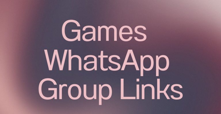 Games WhatsApp Group Links