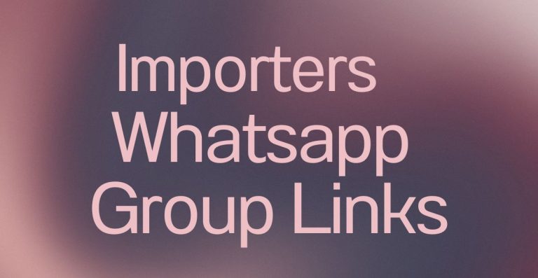 Importers WhatsApp Group Links