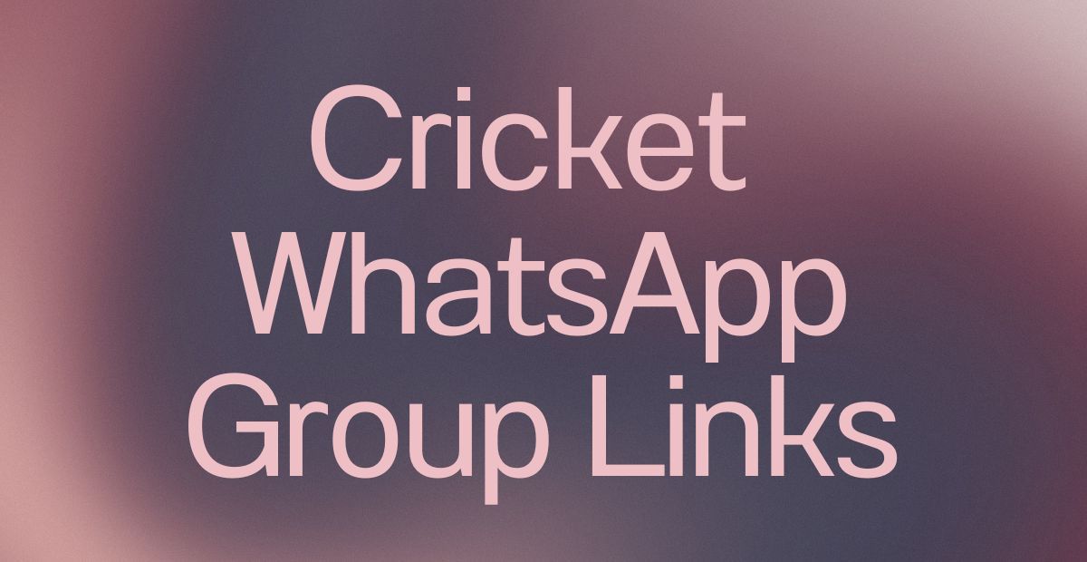 Cricket WhatsApp Group Links