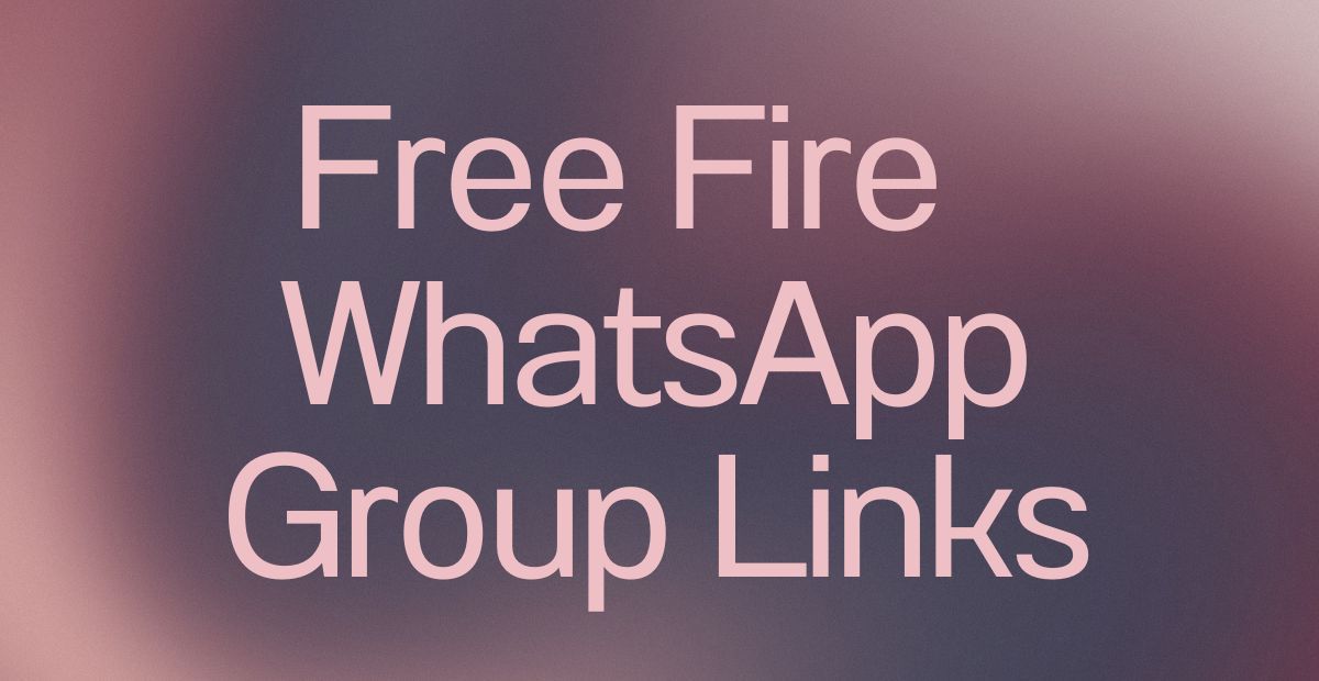 Free Fire WhatsApp Group Links