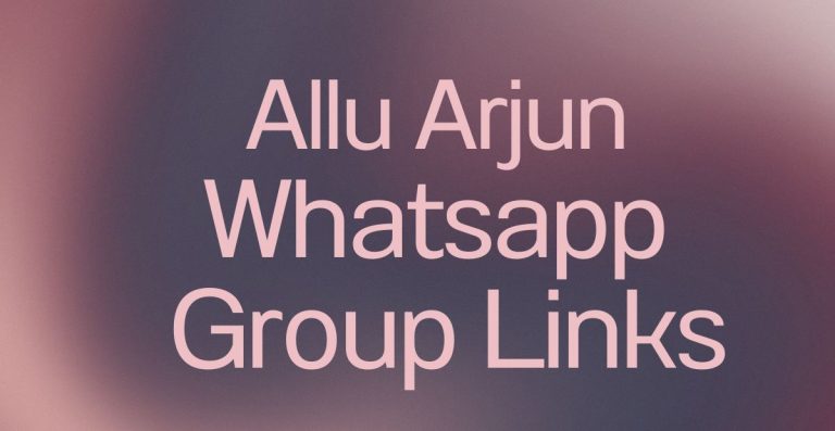 Allu Arjun WhatsApp Group Links