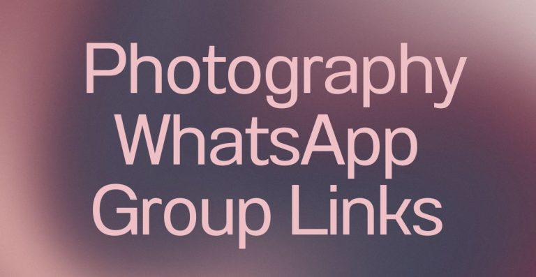 Photography WhatsApp Group Links