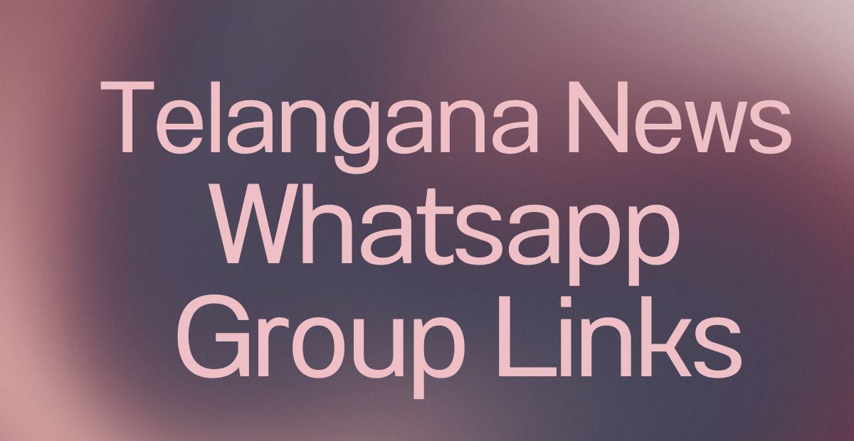 Telangana News WhatsApp Group Links